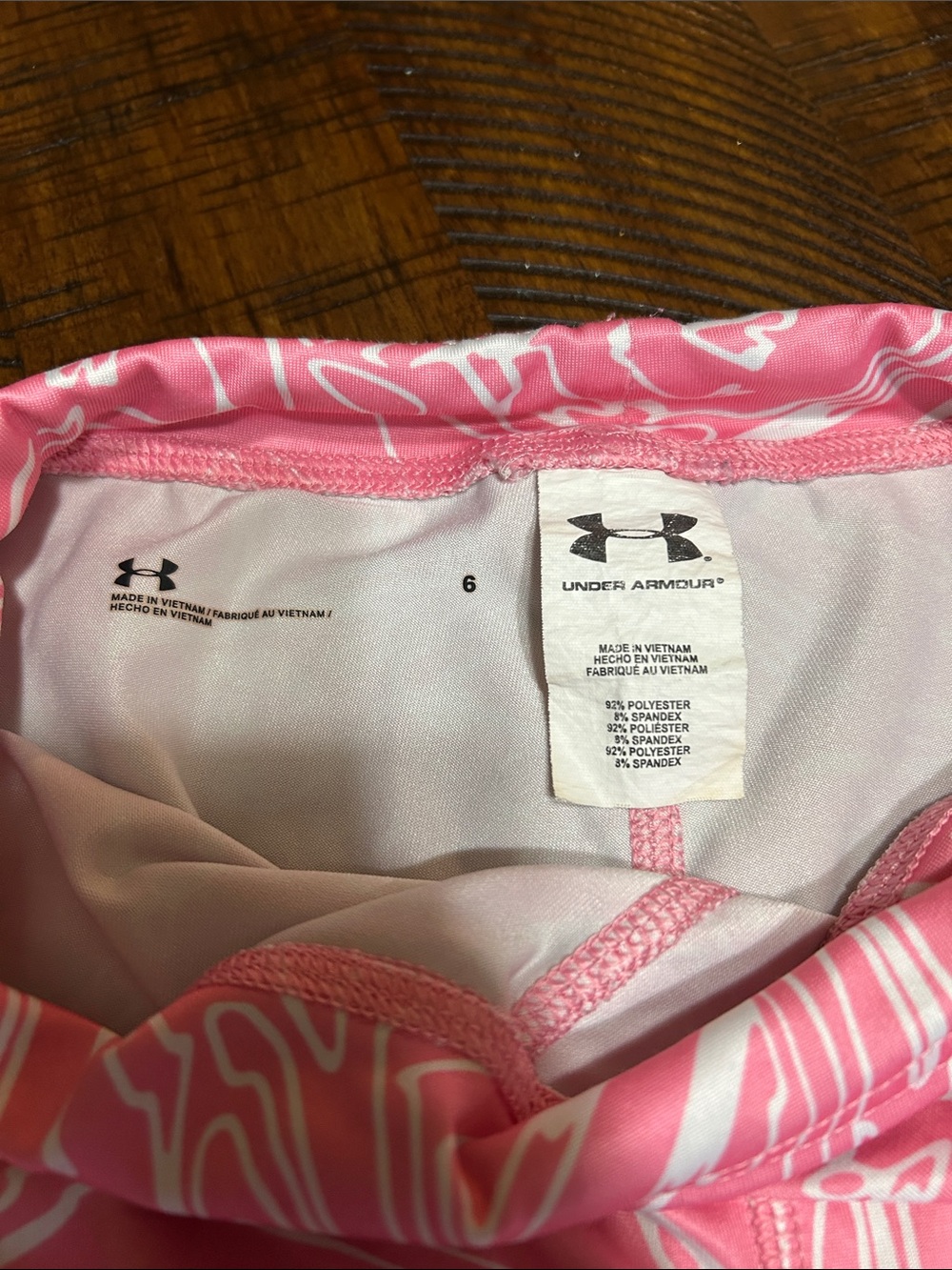 Under Armour Black Tee with Pink Graphic Accents - Picture 7 of 8